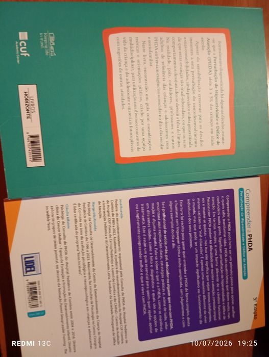 2 livros hiperatividade e défice de atenção