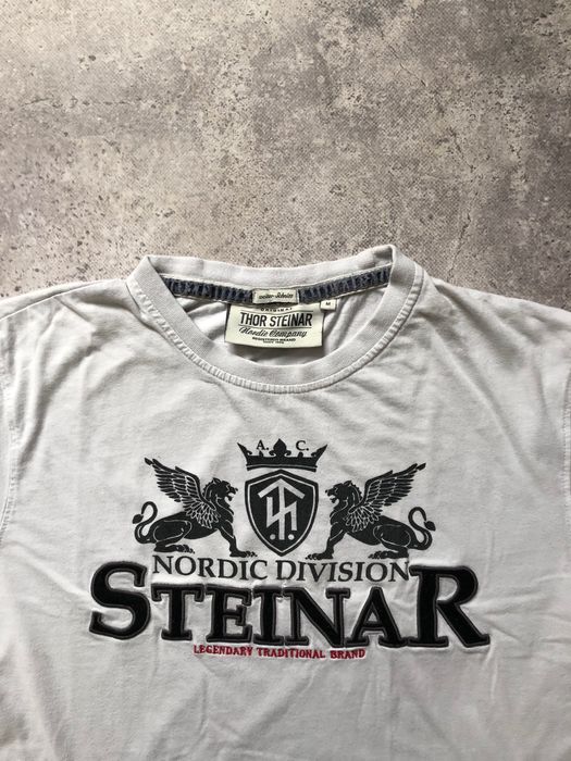 Оригінальна футболка Thor Steinar білого кольору, розміру S-M