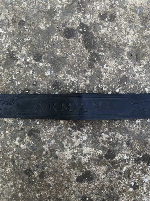 Вінтажний шкіряний ремінь Armani