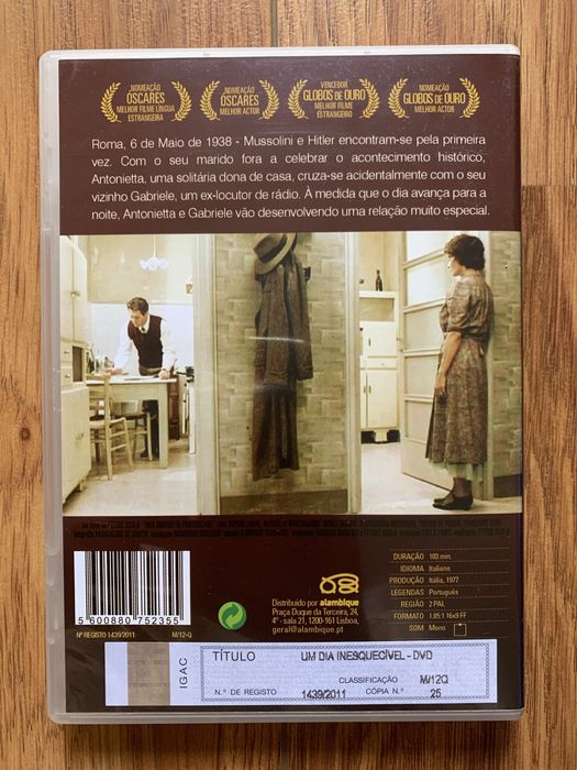 Um Dia Inesquecível - Ettore Scola  - dvd