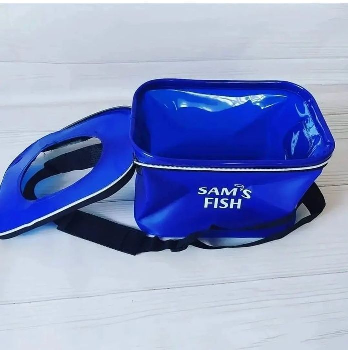 Сумка для рыбы Sams Fish ЭВА с отверстием для живца и замеса 30×20×20
