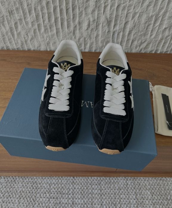 Amiri sneakersy damskie skórzane z gwiazdą
