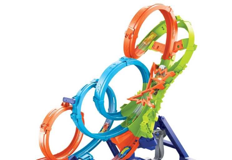 Трек Hot Wheels Action 4-Loop Crash Out: шалені віражі та петлі