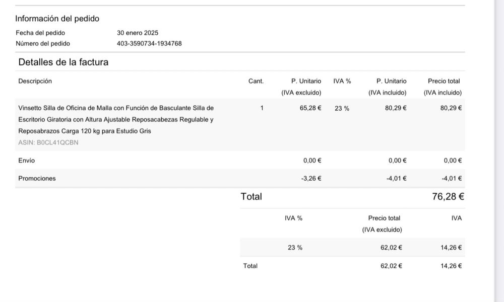 Cadeira escritorio como nova