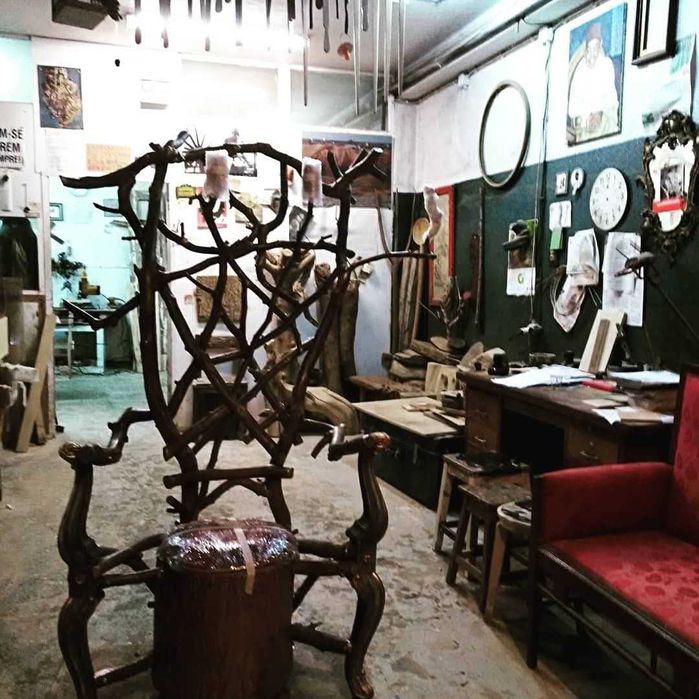 Trono Real para feiras medievais