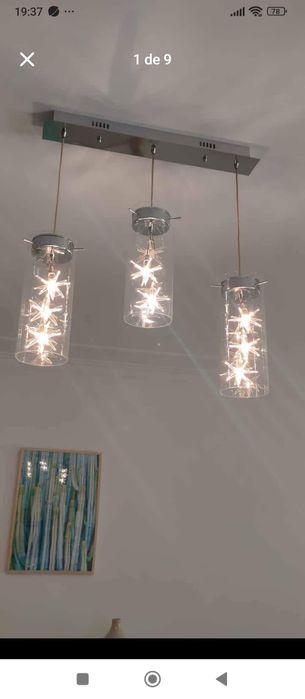 Candeeiro de teto e apliques de parede