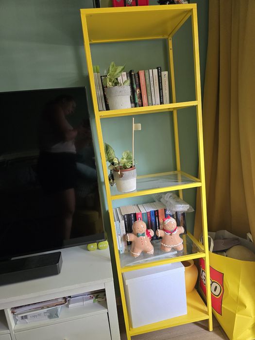 Regal vittsjo żółty ikea 51x175 cm