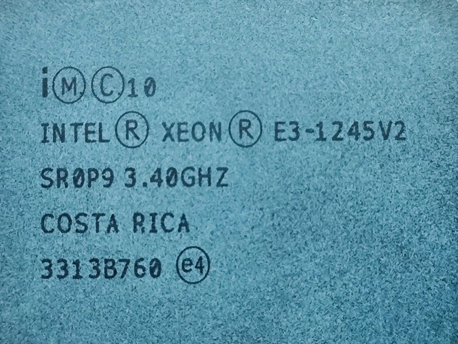 Intel Xeon E3-1245 V2 (аналог Intel Core i7-3770)
