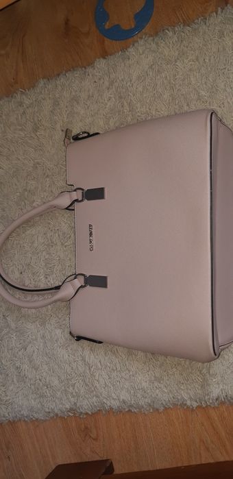 Torebka damska pudrowy róż