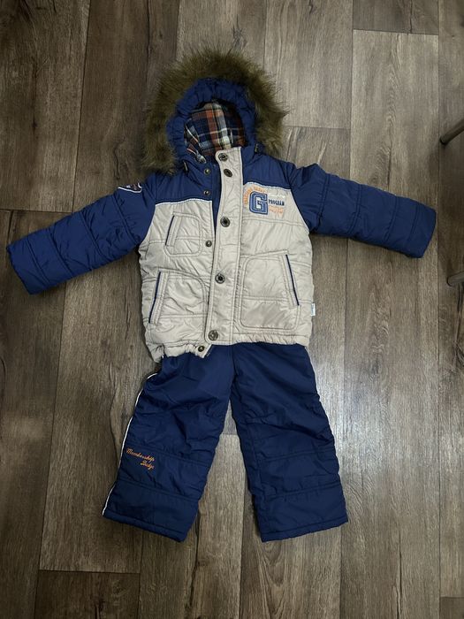 Зимовий напів комбінезон , штани і куртка 92 розмір