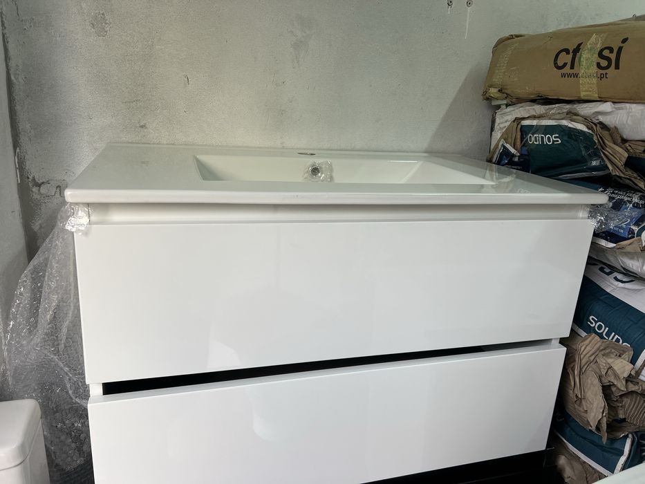 Movel  casa banho Novo Suspenso C/ Lavatorio