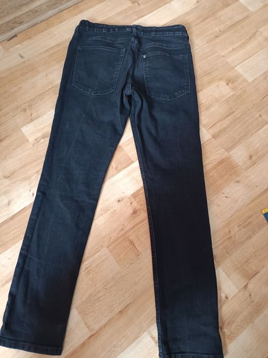 Nr39} spodnie czarne eleganckie 152 skinny