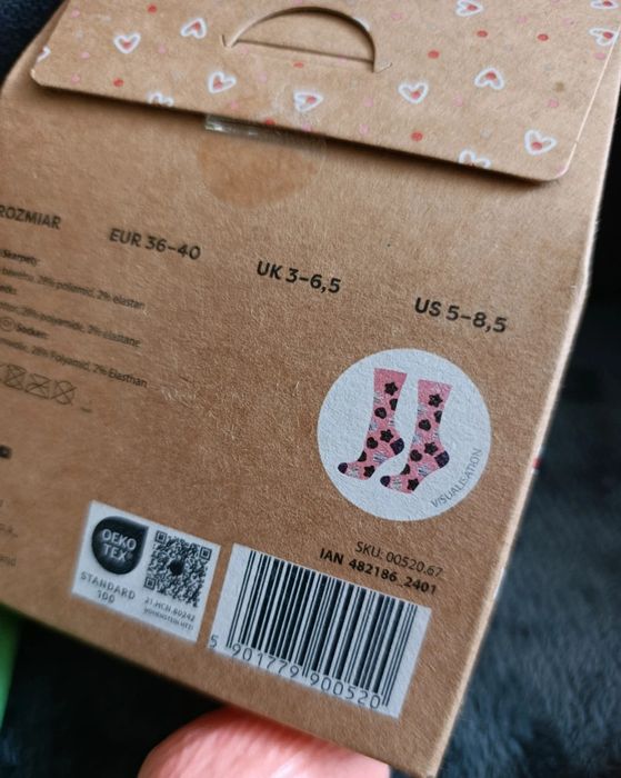 Skarpetki pierniczki w czekoladzie