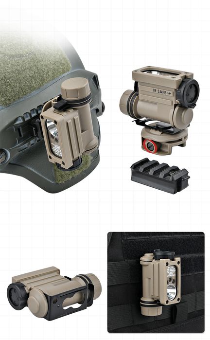 Тактичний ліхтар Sidewinder Compact II налобний+CR123A