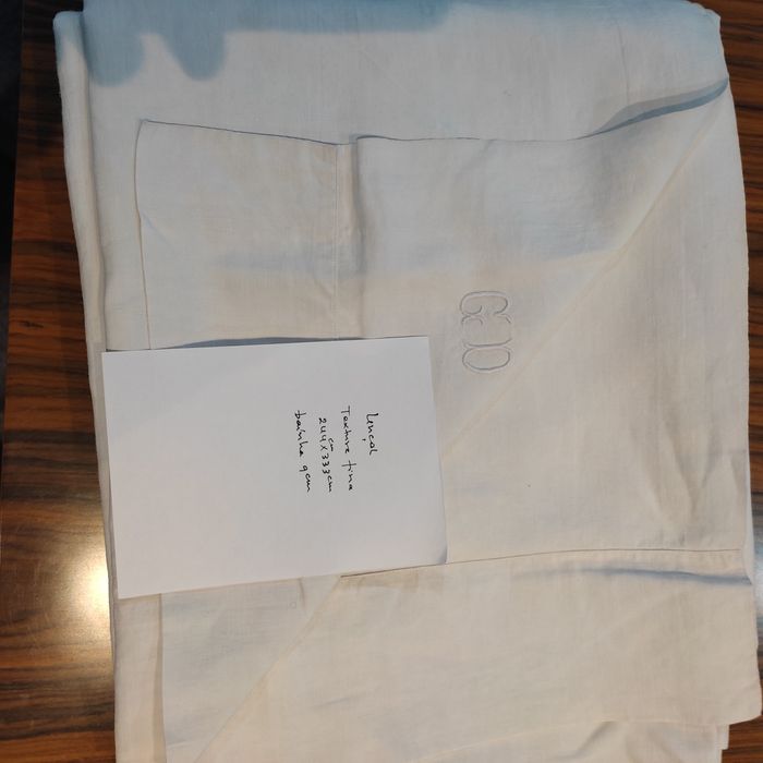 Lençol em linho textura fina