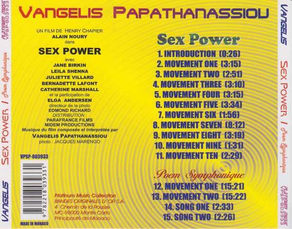 Vangelis Papathanassiou – Sex Power / Poem Symphonique