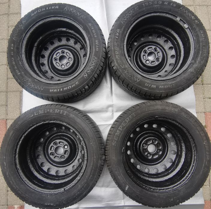 Felgi stalowe z oponami 15 " Toyota Corolla e12