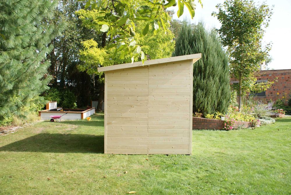 OD RĘKI domek panelowy narzędziowy świerk 2,2x1,9 2x2 płaski dach