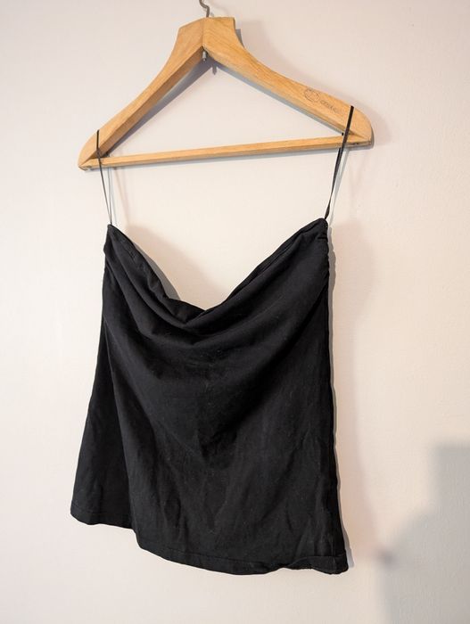 Damski czarny top bez rękawów rozmiar L H&M