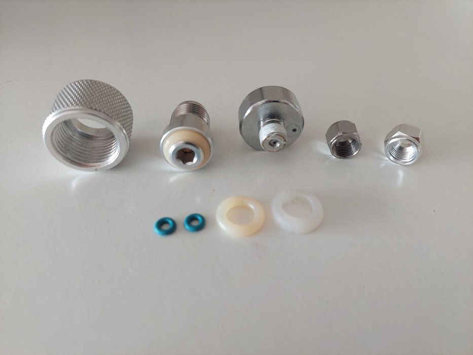 Aquário peças Novas para redutor de co2, manômetro, oring, porca