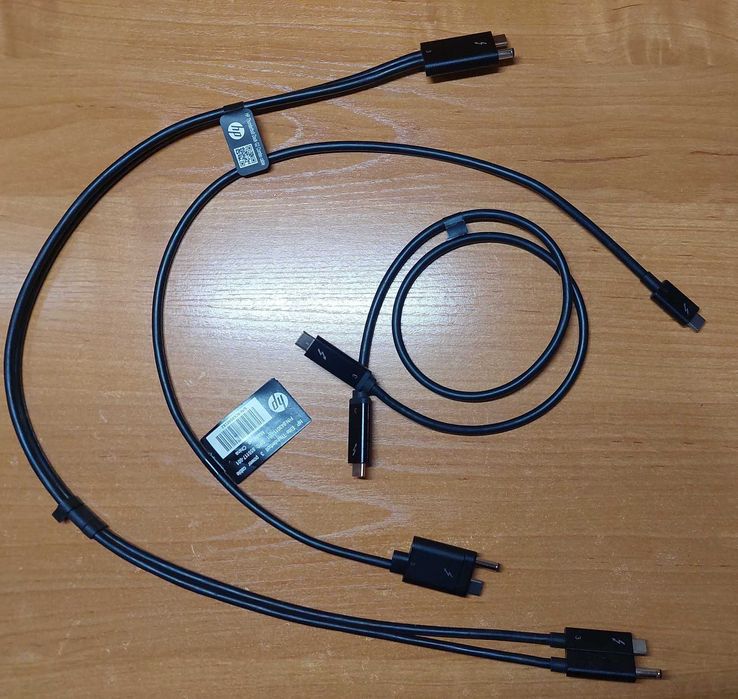 HP Dock Station кабеля, Thunderbolt 3 (40 Гбіт/с, 5A/100 Вт)