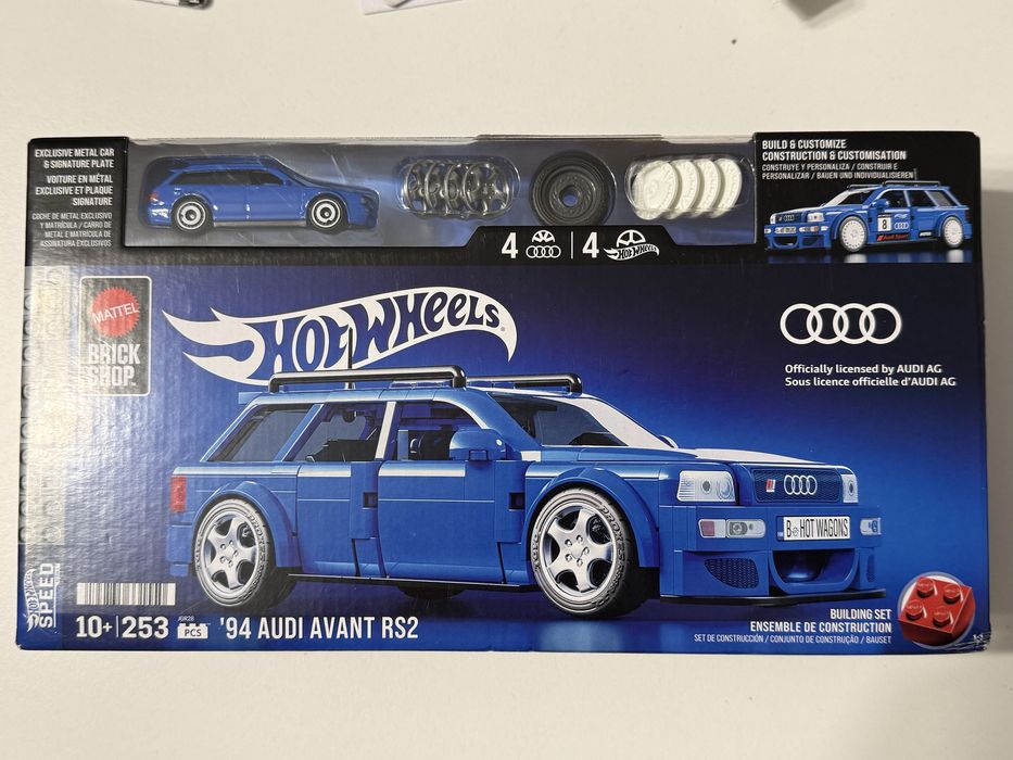 ’94 Audi RS2 Avant Blue 1994 Hot Wheels Brick Shop Klocki Lego 1:32 HW