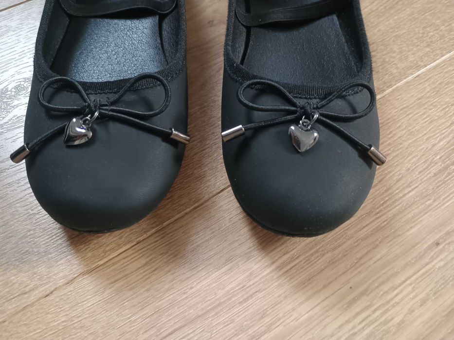 Czarne baleriny dla dziewczynki, Nelly blue, r 34