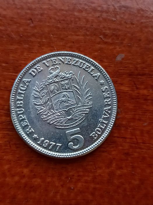 5  Moedas Venezuela 1977