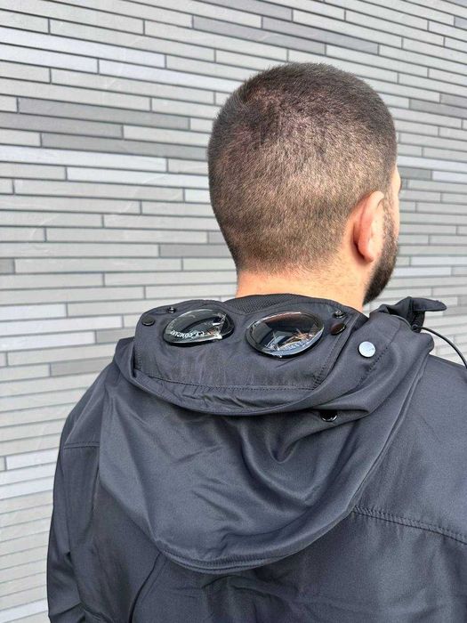 Куртка мужская весенняя с линзой. Фурнитура YKK. Черная S-XL