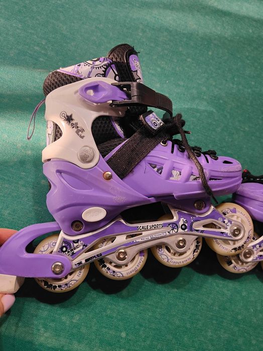 Роликові ковзани Scale Sport 31-34 розмір. Вік до 8 років +захист