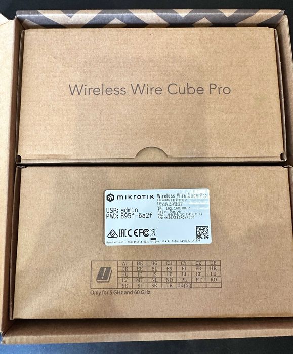 Точка доступу MikroTik Wireless Wire Cube Pro (CubeG-5ac60aypair)