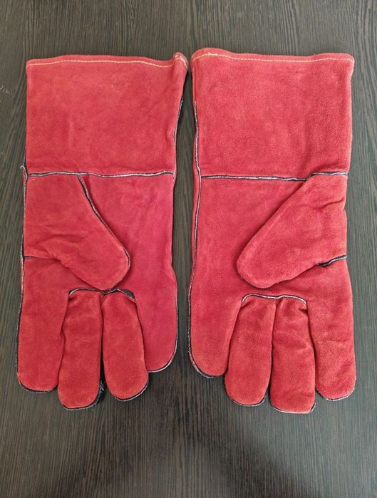 Рабочие Перчатки краги рукавицы сварочные перчатки