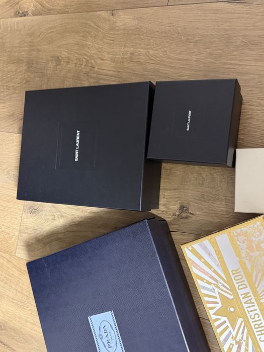 подарункові коробки prada saint Laurent dior
