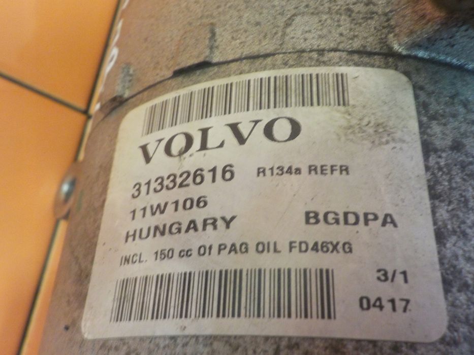 S60 V40 FOCUS 1.6 T3 T4 ECOBOOST 12r B4164T sprezarka klimatyzacji 31332616