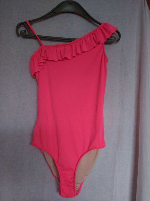 Купальник яскраво-рожевий суцільний