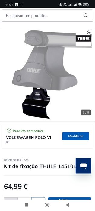 Kit fixação THULE 145101