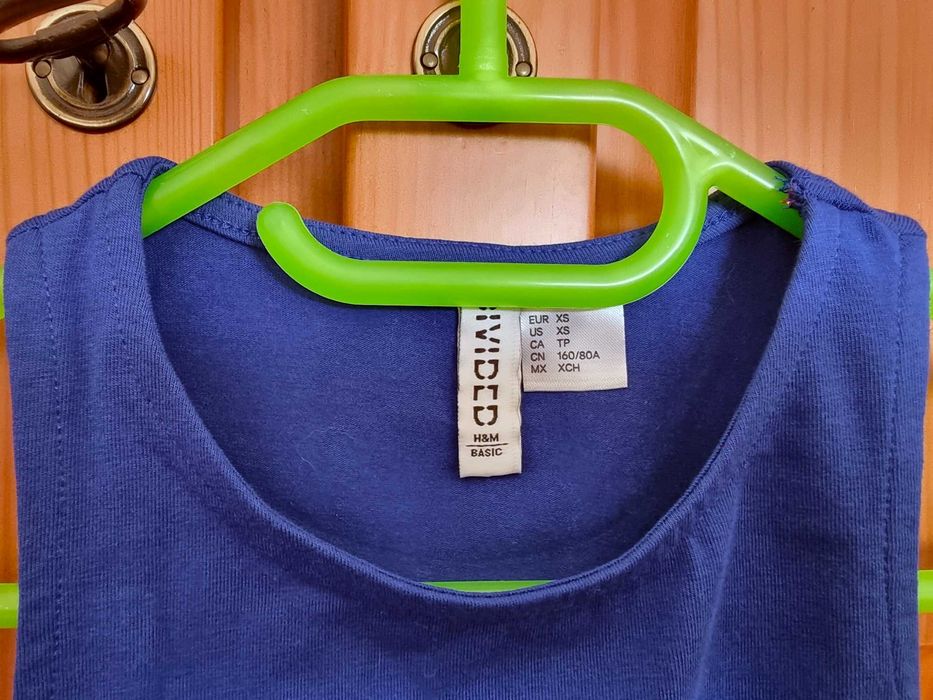 Crop top azul forte H&M - nunca usado