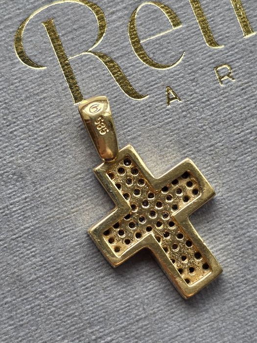 Krzyżyk 50x Diamenty 0.35ct Złoto 585 WYCENA