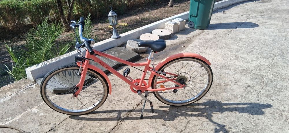 Bicicleta rosa menina+capacete