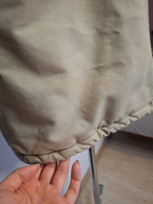 Gruba ciepła zimowa kurtka parka S