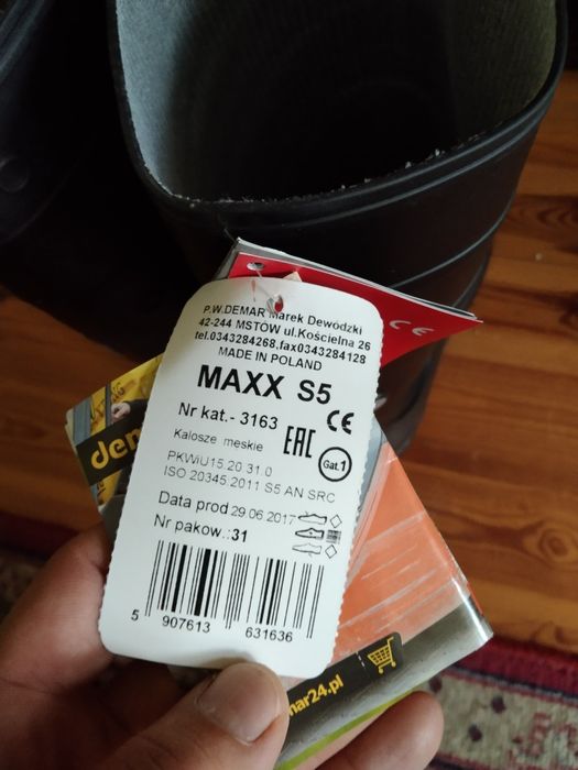 Gumowce męskie 44