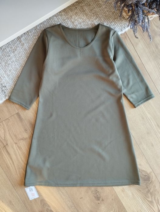 140cm sukienka khaki, codzienna sukienka