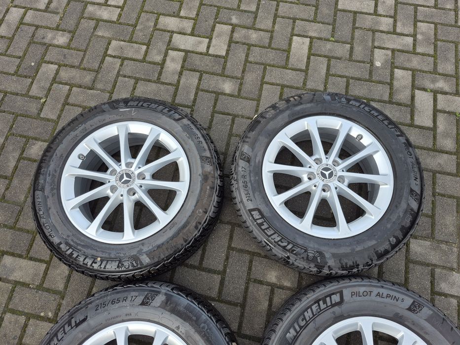 Koła Alu Zima Oryg MERCEDES GLA 5x112 17 Cal 6.5J 215/65 R17 MICHELIN