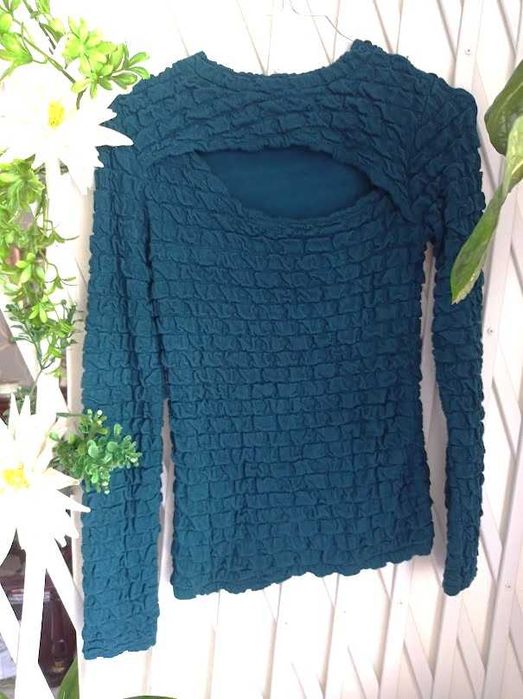 blusa outfit casual, abertura  nas costas - tam. S - made in italy