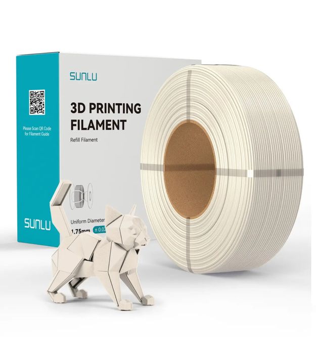 Sunlu PETG рефіл глина, дуб, біла кістка, чорний, сірий, хакі