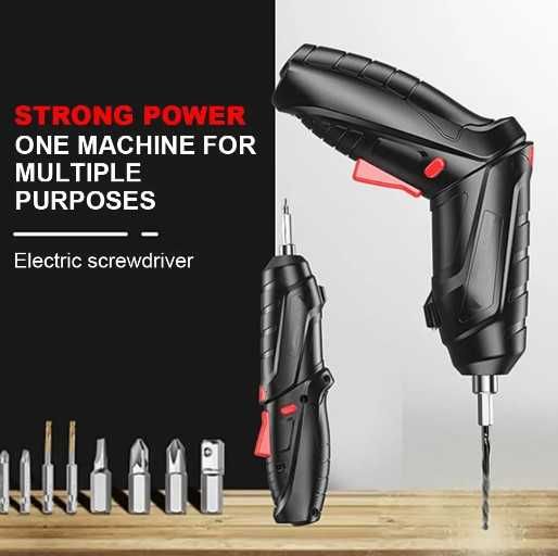 Conjunto Ferramenta Elétrica 2100rpm Bateria Lítio 47 peças