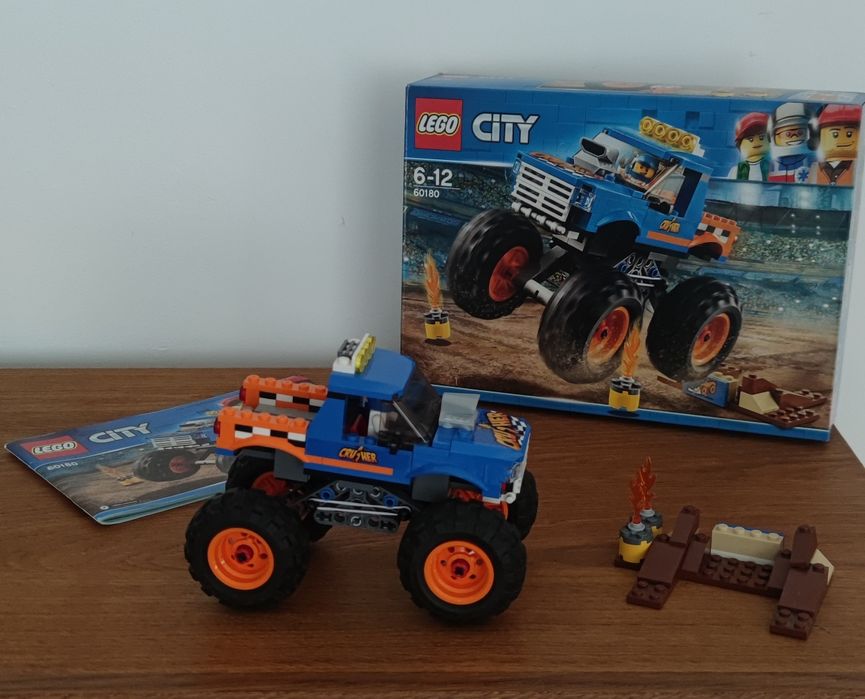 LEGO City 60180 Monster Truck kompletny pudełko instrukcja