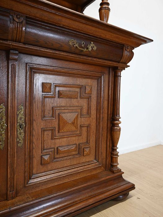 rustykalny francuski wysoki kredens rozbieralny 112201