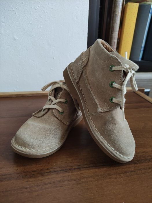 Шкіряні замшеві ботінки, напівчоботи Clarks, 25 розмір