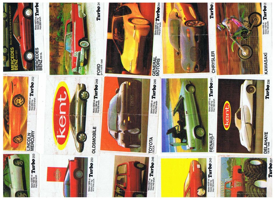 Вкладыши от жвачек